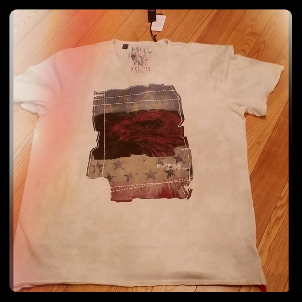 BNWT DAVID BRITTON BUFFALO  VNECK TSHIRT SIZE XXL